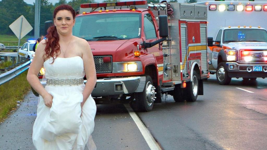 wedding dress paramedic