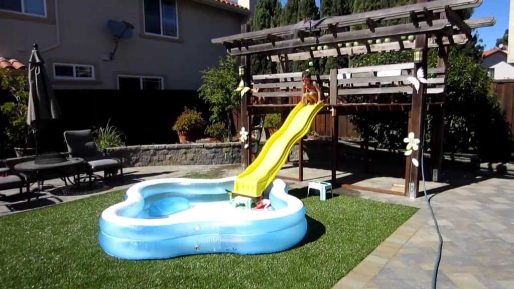 backyard slide
