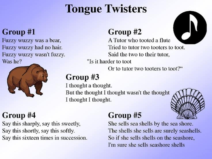 37 Funny Tongue Twisters Guaranteed To Twist Your Tongue Into Tightly Tied  Knots!