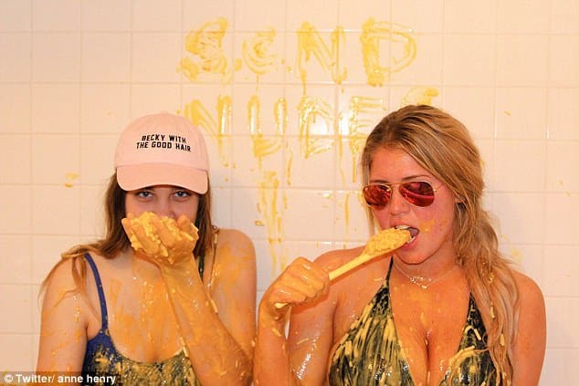 mac cheese bathtub college girls