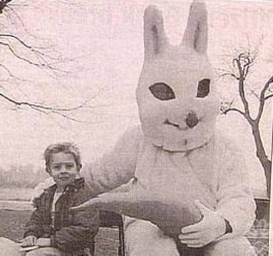 creepy Easter bunnies