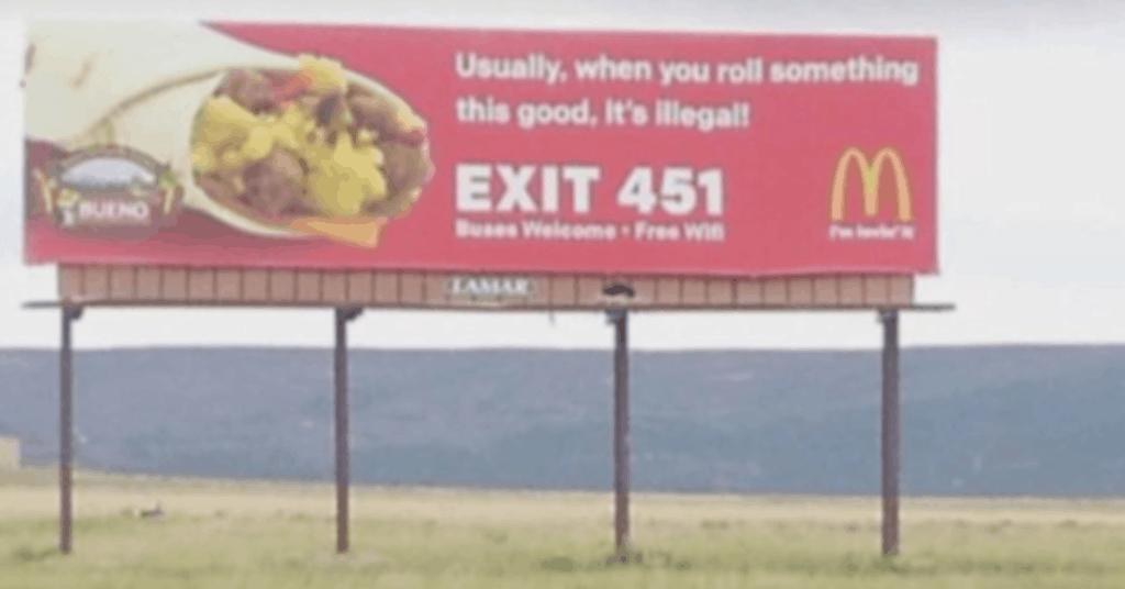 mcdonalds stoner billboard