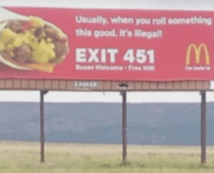 mcdonalds stoner billboard