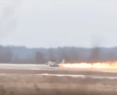 Fighter Jet Pilot Runway Take Off Fail