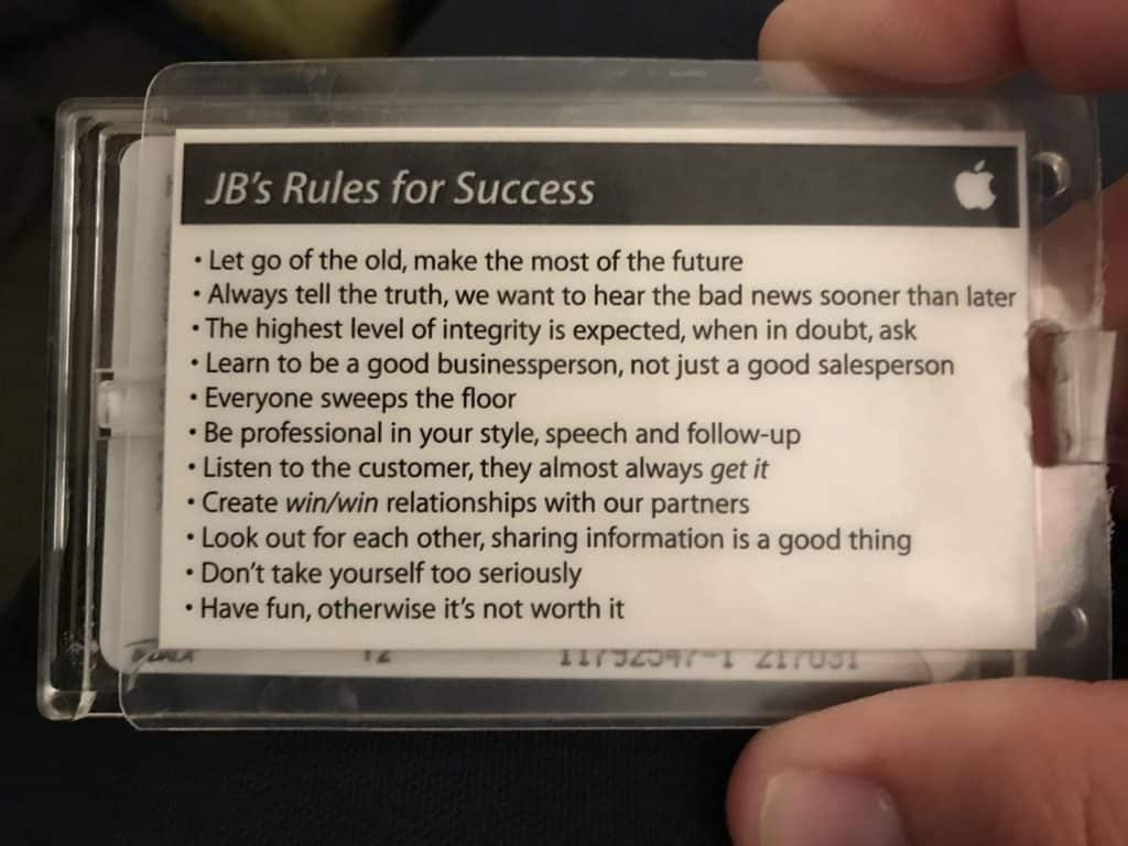 rules for success