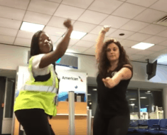 airport dance video