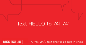 crisis text hotline