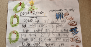kids funny Santa letter
