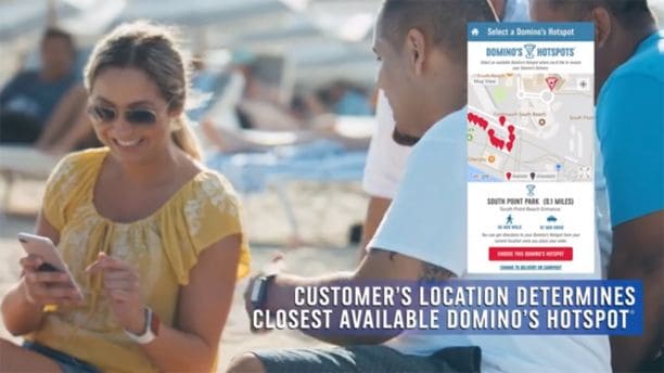 domino's pizza delivery hotspots