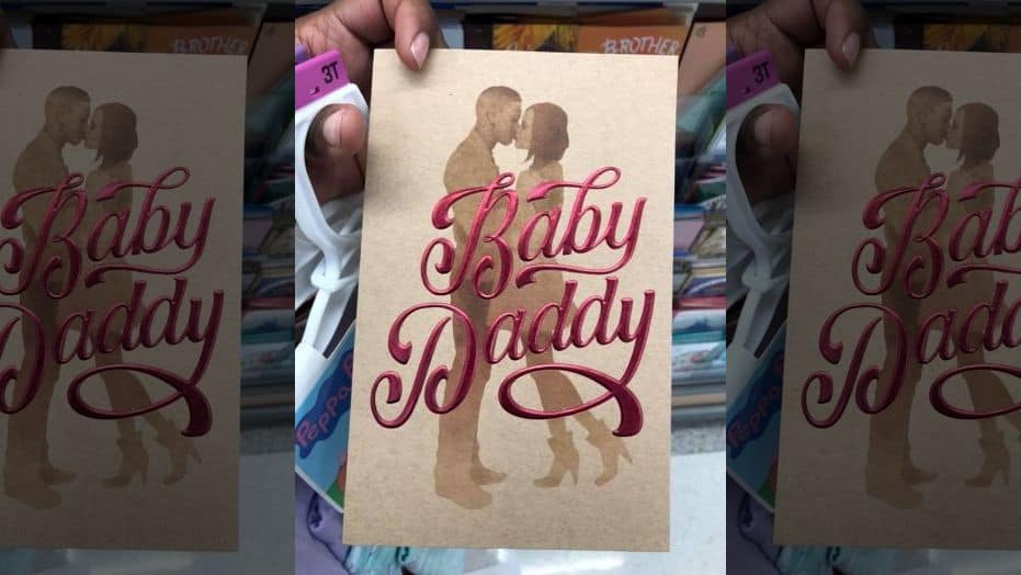 baby daddy father's day card